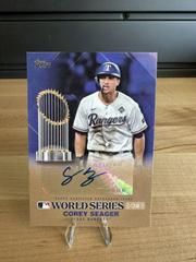 Corey Seager [Gold] Baseball Cards 2024 Topps World Series Champion Autograph Prices