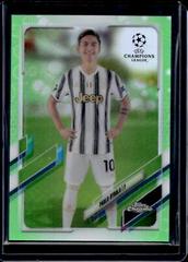 Paulo Dybala [Neon Green Bubbles] Soccer Cards 2020 Topps Chrome UEFA Champions League Prices