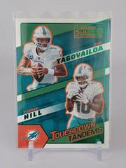 Tua Tagovailoa, Tyreek Hill [Emerald] Football Cards 2022 Panini Contenders Touchdown Tandems Prices