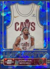 Donovan Mitchell [Blue Cracked Ice] #2 Basketball Cards 2022 Panini Contenders Optic Uniformity Prices