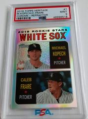 Michael Kopech, Caleb Frare [Chrome Refractor] #7 Baseball Cards 2019 Topps Heritage Prices