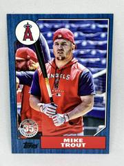 Mike Trout [Blue] Baseball Cards 2022 Topps Update 1987 Prices