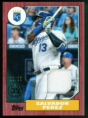 Salvador Perez [Red] #87BR-SP Baseball Cards 2022 Topps 1987 Series 2 Relics Prices