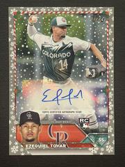 Ezequiel Tovar [Silver] #HAC-ET Baseball Cards 2023 Topps Holiday Autographs Prices