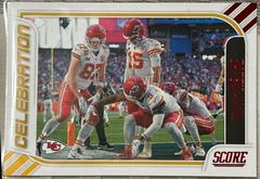 Travis Kelce [Red] #1 Football Cards 2023 Panini Score Celebration Prices