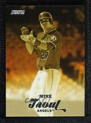 Mike Trout [Gold Minted] Baseball Cards 2017 Stadium Club Chrome Prices