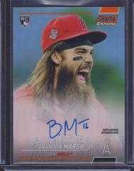 Brandon Marsh [Orange] Baseball Cards 2022 Stadium Club Chrome Autographs Prices