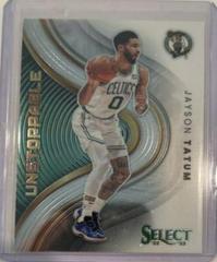 Jayson Tatum #9 Basketball Cards 2022 Panini Select Unstoppable Prices