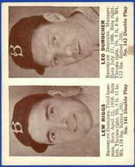 Lew Riggs, Leo Durocher Baseball Cards 1941 Double Play Prices