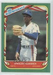 Dwight Gooden Baseball Cards 1987 Fleer Star Stickers Prices