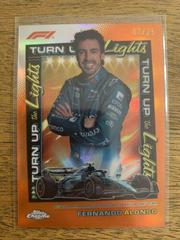 Fernando Alonso [Orange Refractor] #TUTL-FA Racing Cards 2023 Topps Chrome Formula 1 Turn Up the Lights Prices