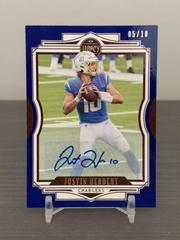 Justin Herbert [Blue Autographs] Football Cards 2021 Panini Legacy Prices