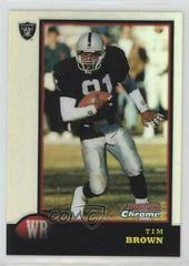 Tim Brown [Refractor] Football Cards 1998 Bowman Chrome Prices