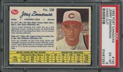 Jerry Zimmerman [Hand Cut] #130 Baseball Cards 1962 Post Canadian Prices