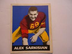 Alex Sarkisian #59 Football Cards 1948 Leaf Prices