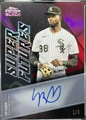 Luis Robert [Red Refractor] Baseball Cards 2021 Topps Chrome Black Super Futures Autographs Prices