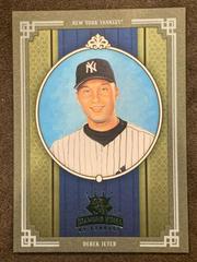 Derek Jeter [Framed Green] #152 Baseball Cards 2005 Donruss Diamond Kings Prices