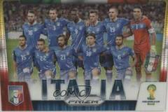 Italia [Yellow & Red Pulsar] Soccer Cards 2014 Panini Prizm World Cup Team Photos Prices
