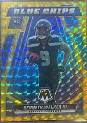 Kenneth Walker III [Gold] Football Cards 2022 Panini Mosaic Blue Chips Prices
