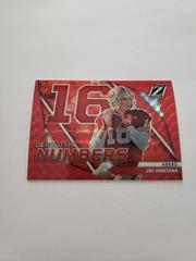 Joe Montana [Red] #BN-JM Football Cards 2022 Panini Zenith Behind the Numbers Prices