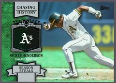 Rickey Henderson [Holofoil] #CH-58 Baseball Cards 2013 Topps Chasing History Prices