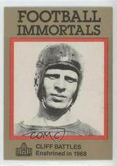 Cliff Battles #10 Football Cards 1985 Football Immortals Prices