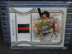Austin Riley #DJR-ARI Baseball Cards 2022 Topps Definitive Jumbo Relic Collection Prices