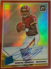 Dwayne Haskins [Red] #151 Football Cards 2019 Donruss Optic Rated Rookie Autographs Prices