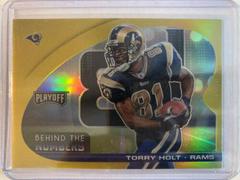 Torry Holt [Gold] #BTN-THO Football Cards 2021 Panini Playoff Behind the Numbers Prices
