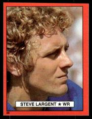 Steve Largent #26 Football Cards 1981 Topps Red Border Stickers Prices