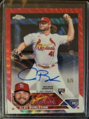 Alec Burleson [Red] #RA-AB Baseball Cards 2023 Topps Chrome Rookie Autographs Prices