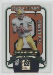 Brett Favre [2nd Down] Football Cards 2000 Panini Donruss Elite Down and Distance Prices