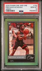 Precious Achiuwa [Green] Basketball Cards 2020 Panini One and One Prices