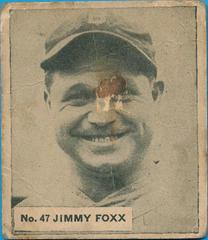 Jimmy Foxx #47 Baseball Cards 1936 World Wide Gum Prices