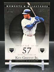Ken Griffey Jr. [57 RBI] Baseball Cards 2007 Topps Moments & Milestones Prices