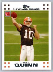 Brady Quinn Football Cards 2007 Topps Exclusive Rookies Prices