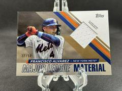 Francisco Alvarez [Gold] #MLM-FA Baseball Cards 2024 Topps Major League Material Prices