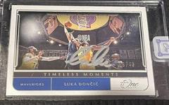 Luka Doncic Basketball Cards 2021 Panini One and One Timeless Moments Autographs Prices