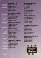 Checklist B #200 Football Cards 1995 Skybox Premium Prices