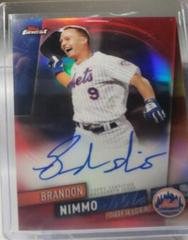 Brandon Nimmo [Red Refractor] #FA-BN Baseball Cards 2019 Topps Finest Autographs Prices