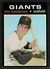 Ken Henderson #155 Baseball Cards 1971 Topps Prices