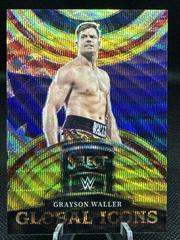 Grayson Waller [Gold Wave] #8 Wrestling Cards 2023 Panini Select WWE Global Icons Prices