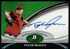 Tyler Skaggs [Green Refractor] #BPATS Baseball Cards 2011 Bowman Platinum Prospects Autographs Prices