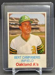 Bert Campaneris [Hand Cut] #28 Baseball Cards 1975 Hostess Prices
