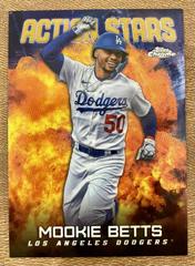 Mookie Betts [Gold] Baseball Cards 2023 Topps Chrome Update Action Stars Prices