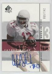 Arnold Jackson [Autograph] #124 Football Cards 2001 SP Authentic Prices