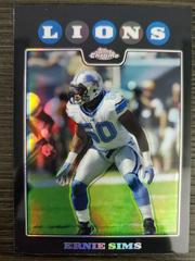 Ernie Sims [Refractor] #TC111 Football Cards 2008 Topps Chrome Prices