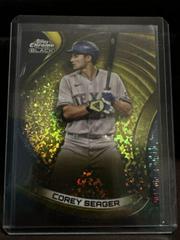 Corey Seager [Gold Mini Diamond] #1 Baseball Cards 2022 Topps Chrome Black Prices