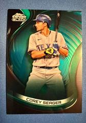 Corey Seager [Green] #1 Baseball Cards 2022 Topps Chrome Black Prices