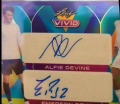 Alfie Devine , Emerson Royal [Navy Blue] #DA-5 Soccer Cards 2022 Leaf Vivid Dual Autographs Prices
